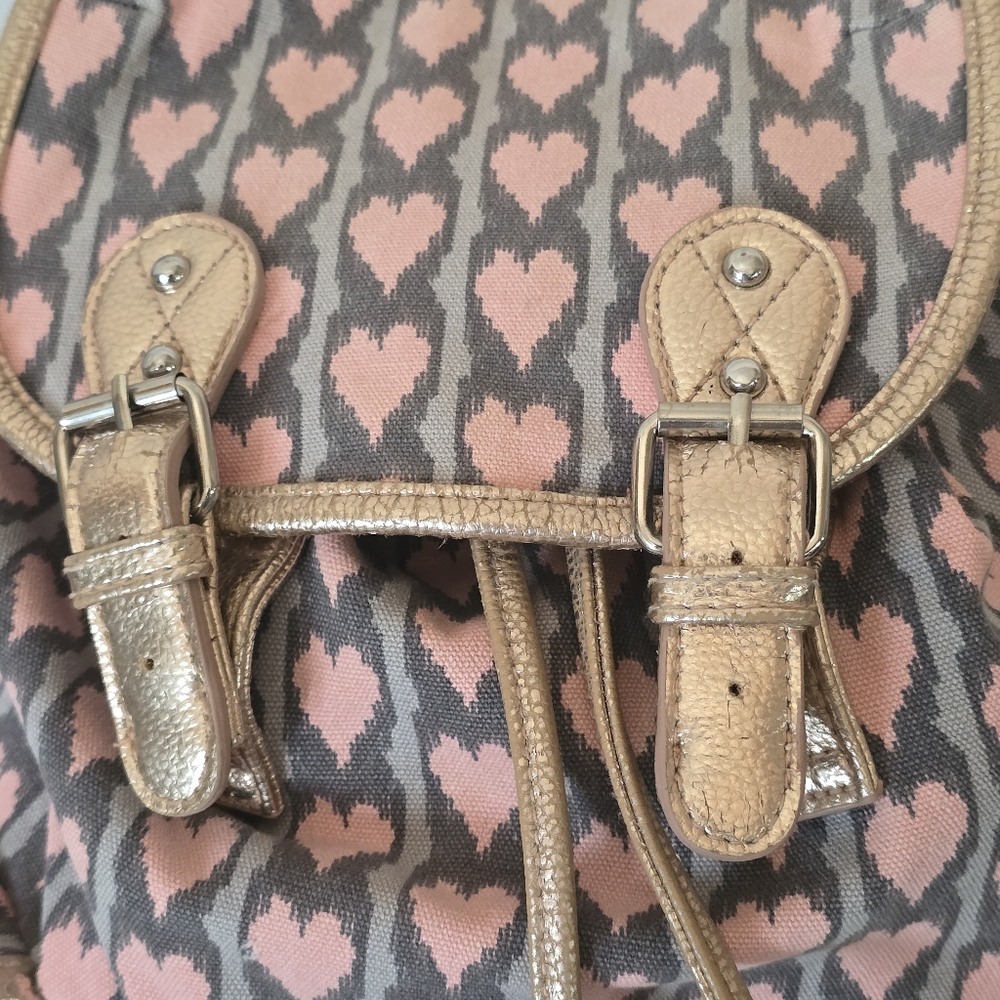 Candie's | Pink Heart Pattern Backpack - Picture 3 of 10